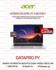 Notebook Acer Aspire Lite 15 AMD Ryzen 7